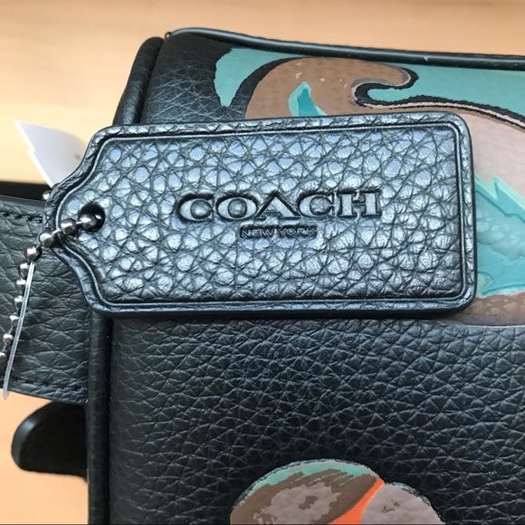 ๐ Coach Large Travel Kit With Dreamy Leaves Print - Picture 8 of 12